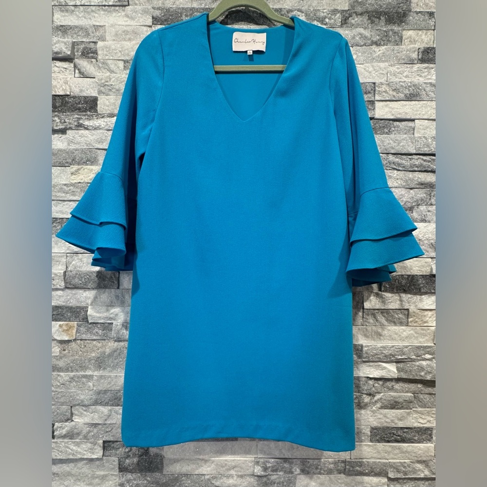 Charles Henry (Nordstrom) Turquoise Blue Dress